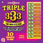 triple 333 lottery ticket